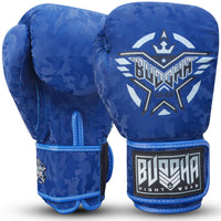 Guantes de Boxeo Muay Thai Kick Boxing Army Azules