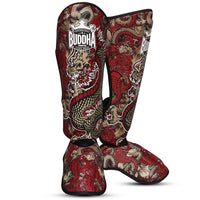 Red Dragon Muay Thai Kick Boxing Shin Guards