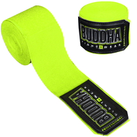 Fluor Yellow Cotton Semi-Elastic Boxing Handwraps