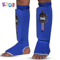 Blue Children's Tubular Shin Guards