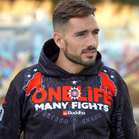 Sudadera Buddha One Life Many Fights