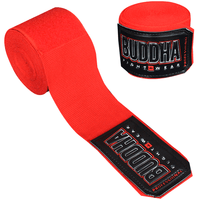 Red Cotton Semi Elastic Boxing Handwraps
