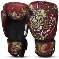 Muay Thai Kick Boxing Fantasy Dragon Red Boxing Gloves