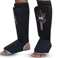 Black Tubular Shin Guards