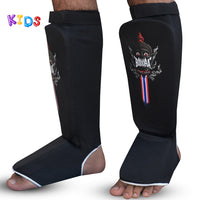 Black Children's Tubular Shin Guards
