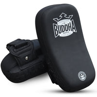 Paos S Piel Curvados Buddha Thailand Negros Mate Piel (Par)