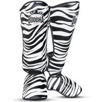 Muay Thai Kick Boxing Zebra Shin Guards