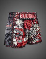 Pantalón Muay Thai Kick Boxing Dragon Rojos