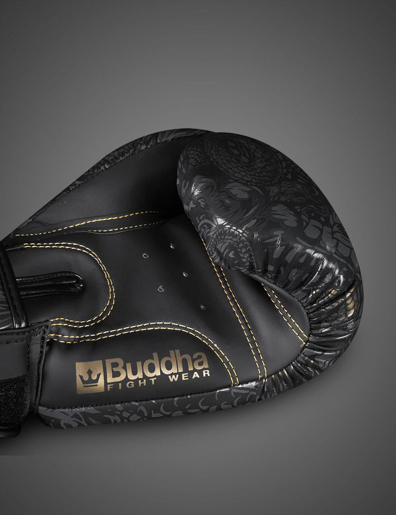 Guantes de Boxeo Dragon Negros - Buddha Fight Wear