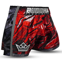 Pantalón Muay Thai Buddha Urban Rojo para Entrenamiento y Competición