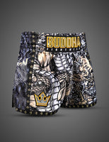 Pantalón Muay Thai Kick Boxing Dragon Blancos