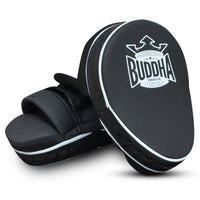 Manoplas de Boxeo Curvadas Buddha Premium Negras (Precio Par)