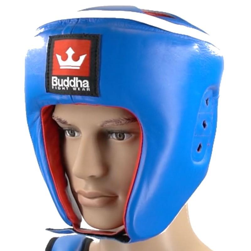 Casco Reversible Homologado Competición Piel Muay Thai Boxeo Kick Boxing K1 - Buddha Fight Wear